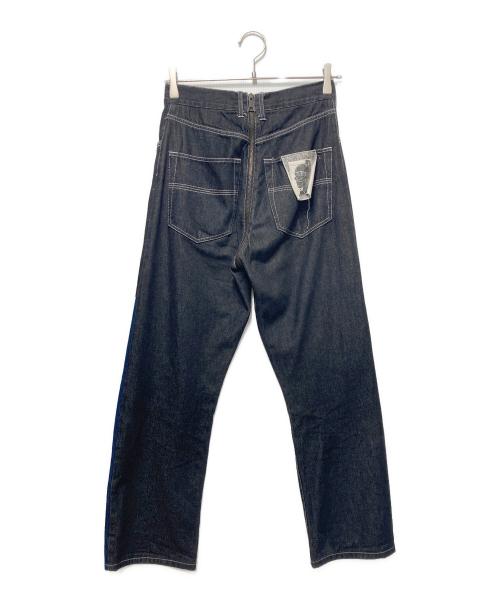 Irojikake（イロジカケ）Irojikake (イロジカケ) デニムパンツ ブラック×ブルー サイズ:Sの古着・服飾アイテム