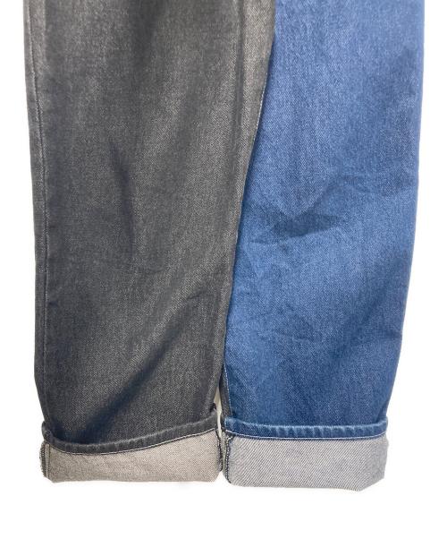 Irojikake（イロジカケ）Irojikake (イロジカケ) デニムパンツ ブラック×ブルー サイズ:Sの古着・服飾アイテム