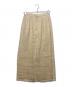 AURALEE (オーラリー) LINEN DOUBLE FACE FRINGE SKIRT ベージュ：5000円