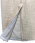 中古・古着 AURALEE (オーラリー) LINEN DOUBLE FACE FRINGE SKIRT ベージュ：5000円