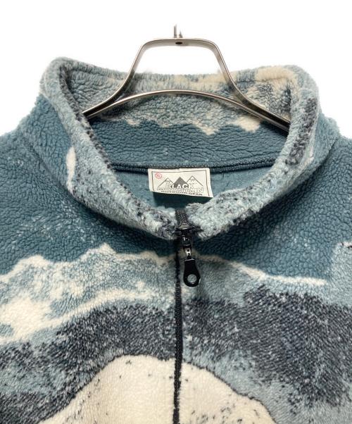 BLACK MOUNTAIN（ブラックマウンテン）BLACK MOUNTAIN (ブラックマウンテン) シロクマ柄フリースジャケット ブルー サイズ:XLの古着・服飾アイテム