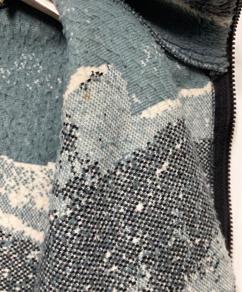 BLACK MOUNTAIN（ブラックマウンテン）BLACK MOUNTAIN (ブラックマウンテン) シロクマ柄フリースジャケット ブルー サイズ:XLの古着・服飾アイテム