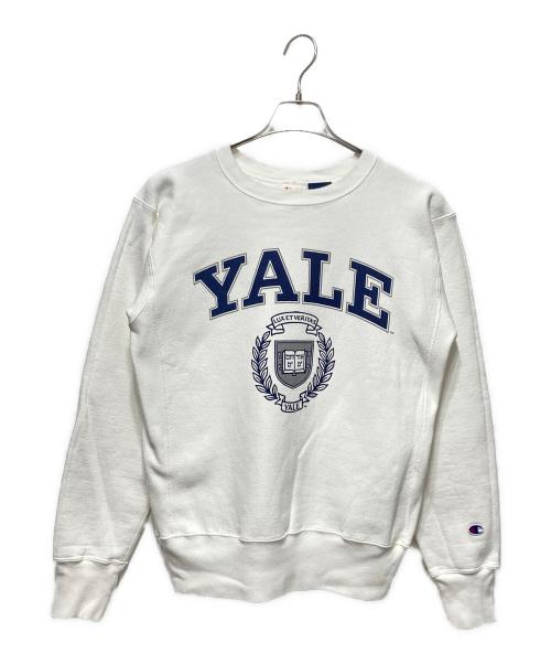 Champion（チャンピオン）Champion (チャンピオン) YALE (イェール) リバースウィーブスウェット ホワイト サイズ:Ｌの古着・服飾アイテム