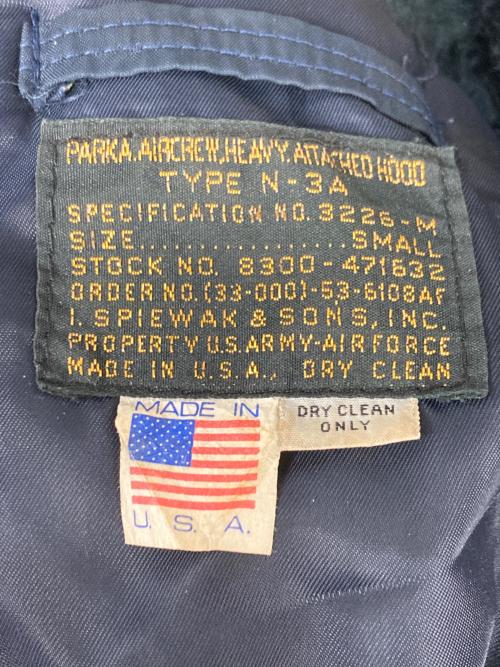 US ARMY（ユーエスアーミー）US ARMY (ユーエスアーミー) N-3Aフライトジャケット オリーブ サイズ:Sの古着・服飾アイテム