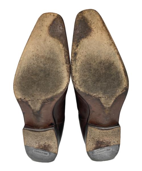 Santoni（サントーニ）Santoni (サントーニ) サイドゴアブーツ ブラウン サイズ:5 1/2の古着・服飾アイテム