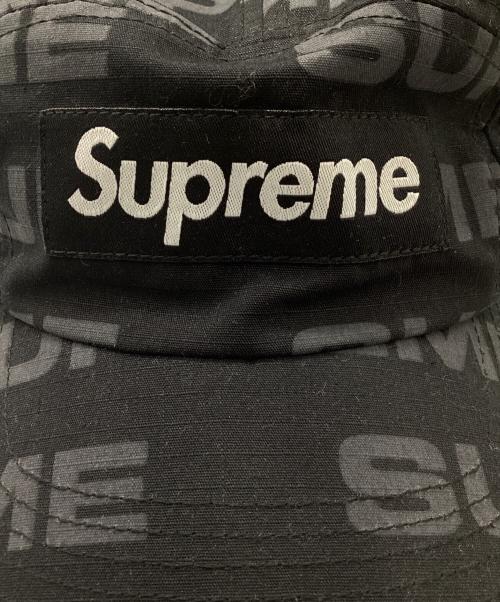 SUPREME（シュプリーム）SUPREME (シュプリーム) Reactive Print Camp Cap ブラックの古着・服飾アイテム
