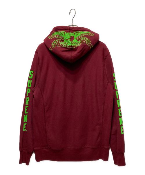 SUPREME（シュプリーム）SUPREME (シュプリーム) ANTIHERO (アンタイヒーロー) Anti Hero Hooded Sweatshirt ボルドー サイズ:Ｍの古着・服飾アイテム