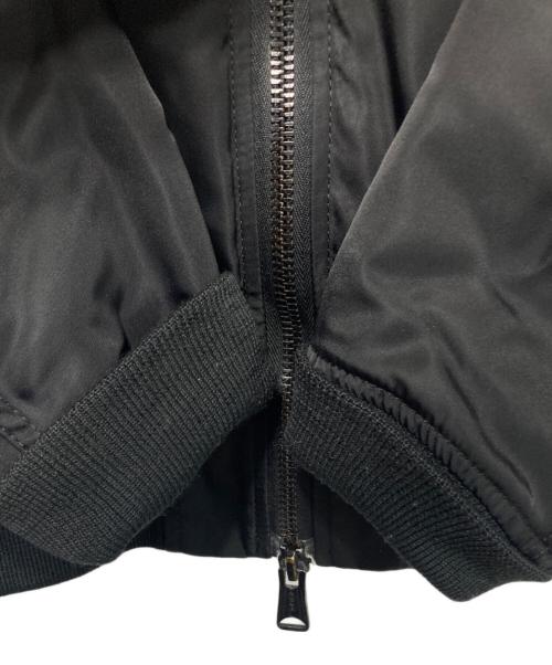 HOUSTON（ヒューストン）HOUSTON (ヒューストン) MA-1ジャケット ブラック サイズ:Mの古着・服飾アイテム