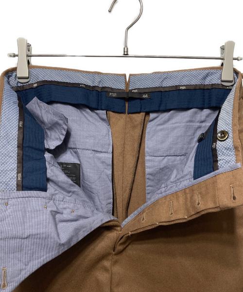 PT01（ピーティーゼロウーノ）PT01 (ピーティーゼロウーノ) ウールスラックス ベージュ サイズ:44の古着・服飾アイテム