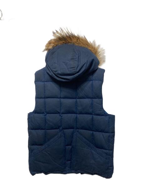 Eddie Bauer（エディーバウアー）Eddie Bauer (エディーバウアー) NIGEL CABOURN (ナイジェルケーボン) カナディアンダウンベスト ブルー サイズ:48の古着・服飾アイテム