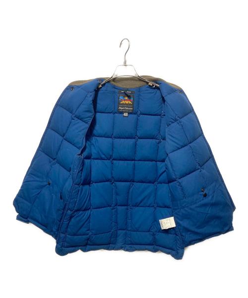 Eddie Bauer（エディーバウアー）Eddie Bauer (エディーバウアー) NIGEL CABOURN (ナイジェルケーボン) カナディアンダウンベスト ブルー サイズ:48の古着・服飾アイテム