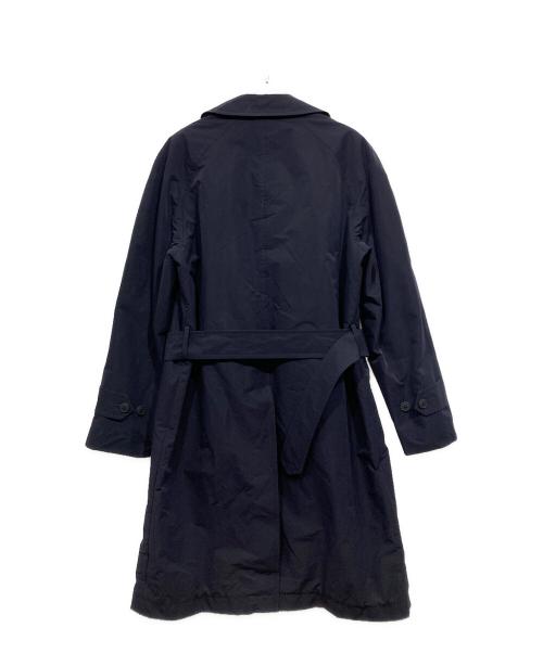 TOMORROW LAND（トゥモローランド）TOMORROW LAND (トゥモローランド) ポリエステルタフタ ベルテッド ステンカラーコート ネイビー サイズ:XSの古着・服飾アイテム