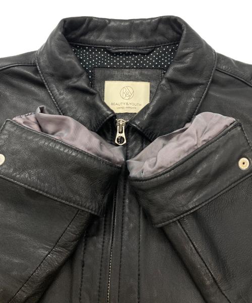 BEAUTY&YOUTH（ビューティーアンドユース）BEAUTY&YOUTH (ビューティーアンドユース) ゴート トラック ジャケット ブラック サイズ:Ｌの古着・服飾アイテム