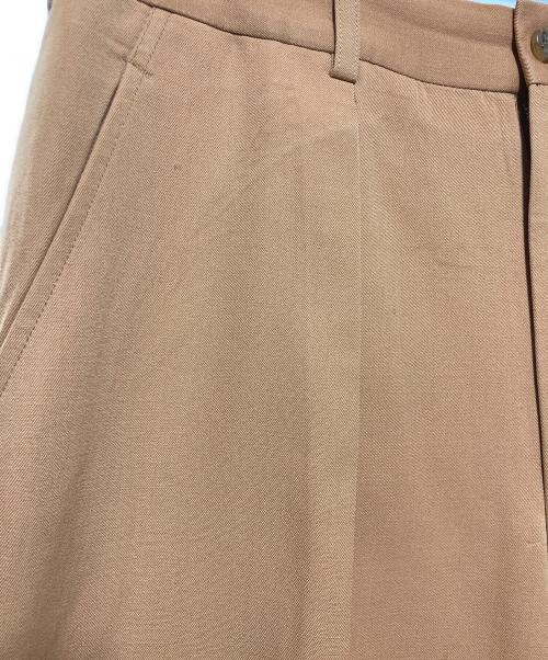 COMME des GARCONS HOMME PLUS（コムデギャルソンオムプリュス）COMME des GARCONS HOMME PLUS (コムデギャルソンオムプリュス) ウールスラックス ベージュ サイズ:Mの古着・服飾アイテム