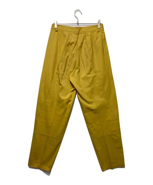 ISSEY MIYAKE（イッセイミヤケ）ISSEY MIYAKE (イッセイミヤケ) デザインパンツ イエロー サイズ:Lの古着・服飾アイテム