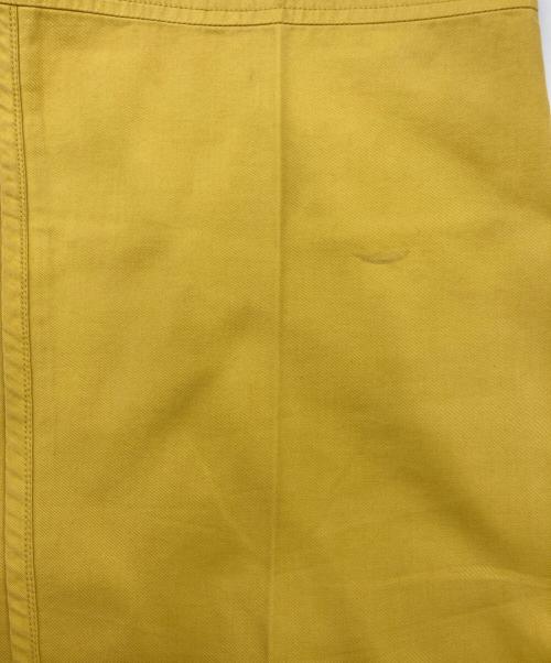 ISSEY MIYAKE（イッセイミヤケ）ISSEY MIYAKE (イッセイミヤケ) デザインパンツ イエロー サイズ:Lの古着・服飾アイテム