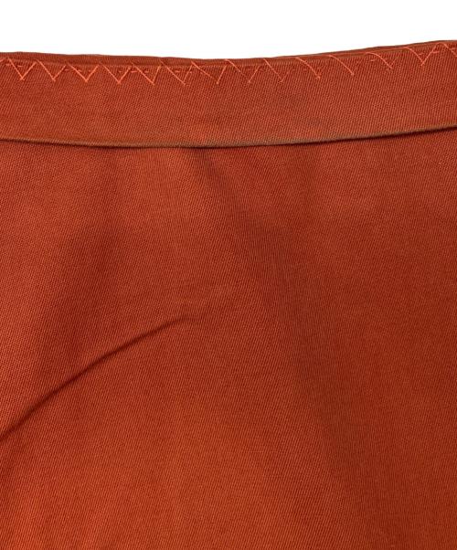ISSEY MIYAKE（イッセイミヤケ）ISSEY MIYAKE (イッセイミヤケ) ワイドタックパンツ オレンジ サイズ:Lの古着・服飾アイテム