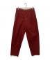 ISSEY MIYAKE（イッセイミヤケ）の古着「タックワイドパンツ」｜レッド