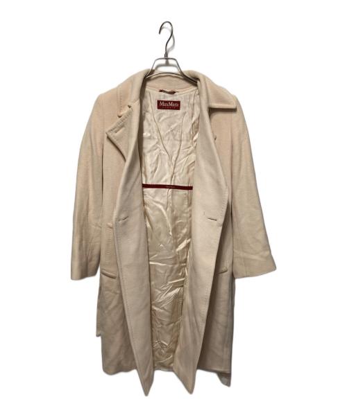 Max Mara Studio（マックスマーラ ストゥディオ）Max Mara Studio (マックスマーラ ストゥディオ) シルクアンゴラウールコート ベージュ サイズ:36の古着・服飾アイテム