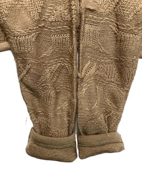 Coogi（クージー）Coogi (クージー) 3D短丈ニット ベージュ サイズ:Ｌの古着・服飾アイテム