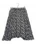 COMME des GARCONS COMME des GARCONS（コムデギャルソン コムデギャルソン）の古着「フラワープリントスカート」｜ブラック×ホワイト
