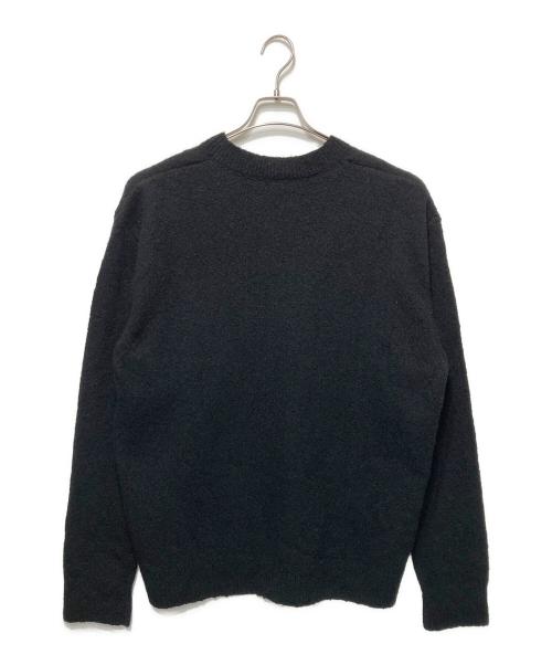 DRIES VAN NOTEN（ドリスヴァンノッテン）DRIES VAN NOTEN (ドリスヴァンノッテン) オーバーサイズクルーネックニット ブラック サイズ:Mの古着・服飾アイテム