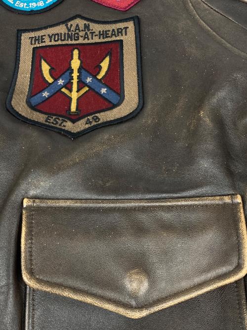 VAN JAC（ヴァン・ヂャケット）VAN JAC (ヴァン・ヂャケット) G-1 フライトジャケット ブラウン サイズ:LLの古着・服飾アイテム