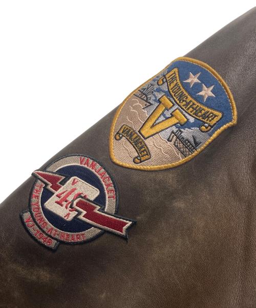 VAN JAC（ヴァン・ヂャケット）VAN JAC (ヴァン・ヂャケット) G-1 フライトジャケット ブラウン サイズ:LLの古着・服飾アイテム