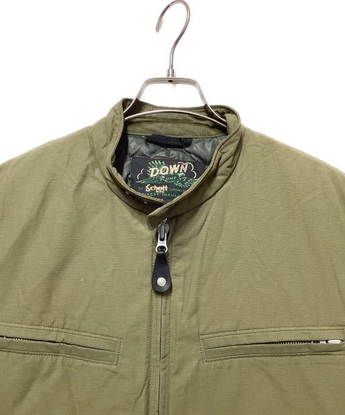 Schott SPORTWEAR（ショット スポーツ ウェア）Schott SPORTWEAR (ショット スポーツ ウェア) ダウンジャケット オリーブ サイズ:Ｌの古着・服飾アイテム