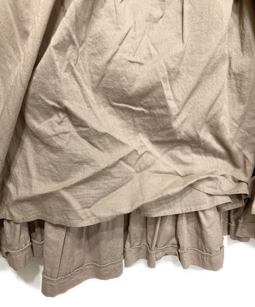 MARIHA（マリハ）MARIHA (マリハ) 草原の虹 ティアードギャザー スカート ブラウン サイズ:Freeの古着・服飾アイテム