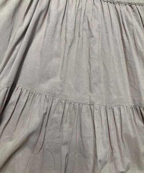 MARIHA（マリハ）MARIHA (マリハ) 草原の虹 ティアードギャザー スカート ブラウン サイズ:Freeの古着・服飾アイテム