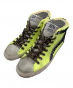 GOLDEN GOOSEゴールデングース）の古着「ハイカットスニーカー」｜イエロー