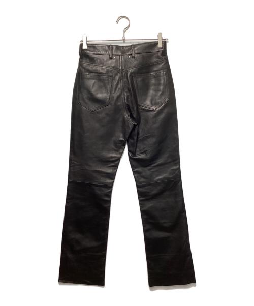 GOLDEN GOOSE（ゴールデングース）GOLDEN GOOSE (ゴールデングース) レザーパンツ ブラック サイズ:38の古着・服飾アイテム