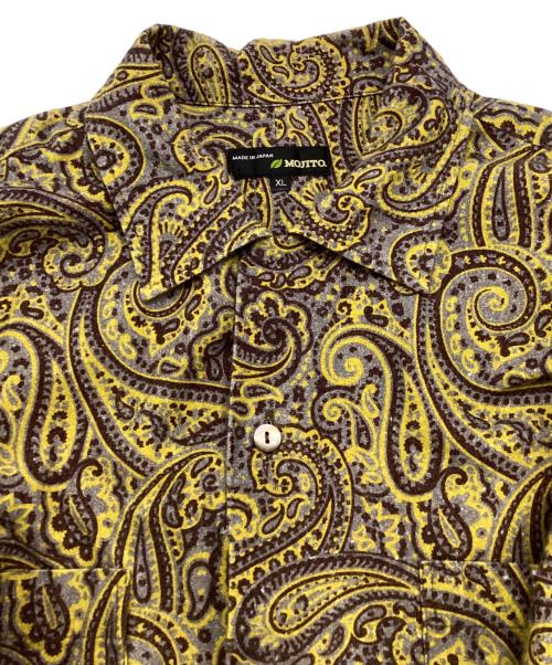 MOJITO（モヒート）MOJITO (モヒート) ペイズリーシャツ イエロー サイズ:XLの古着・服飾アイテム
