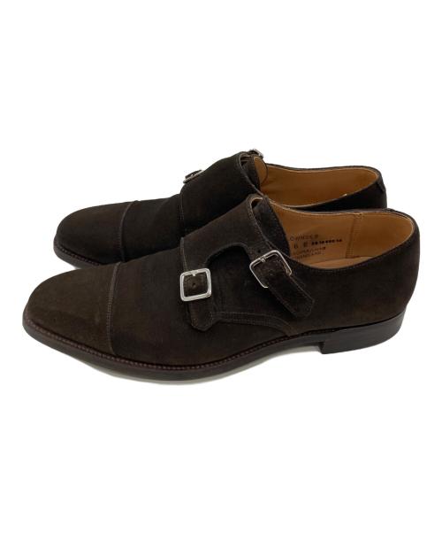 Crockett & Jones（クロケット＆ジョーンズ）Crockett & Jones (クロケット＆ジョーンズ) ダブルモンクスエードシューズ ブラウン サイズ:6 Eの古着・服飾アイテム