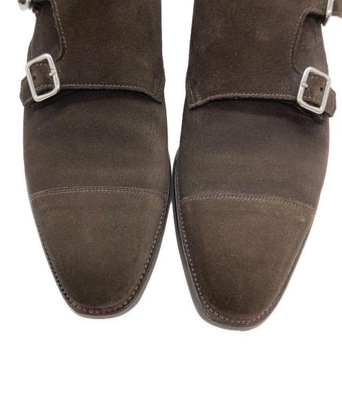 Crockett & Jones（クロケット＆ジョーンズ）Crockett & Jones (クロケット＆ジョーンズ) ダブルモンクスエードシューズ ブラウン サイズ:6 Eの古着・服飾アイテム