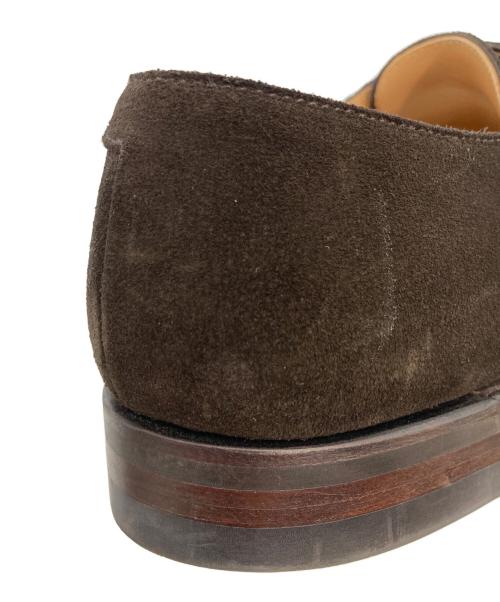 Crockett & Jones（クロケット＆ジョーンズ）Crockett & Jones (クロケット＆ジョーンズ) ダブルモンクスエードシューズ ブラウン サイズ:6 Eの古着・服飾アイテム