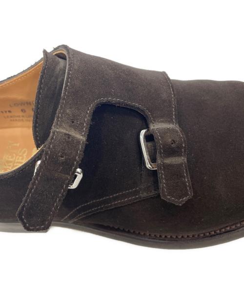 Crockett & Jones（クロケット＆ジョーンズ）Crockett & Jones (クロケット＆ジョーンズ) ダブルモンクスエードシューズ ブラウン サイズ:6 Eの古着・服飾アイテム