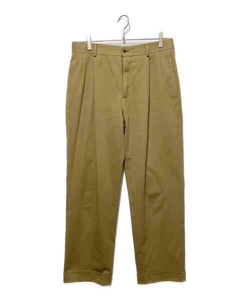 CARUSO（カルーゾ）CARUSO (カルーゾ) 2タックコットンスラックスパンツ ベージュ サイズ:無しの古着・服飾アイテム