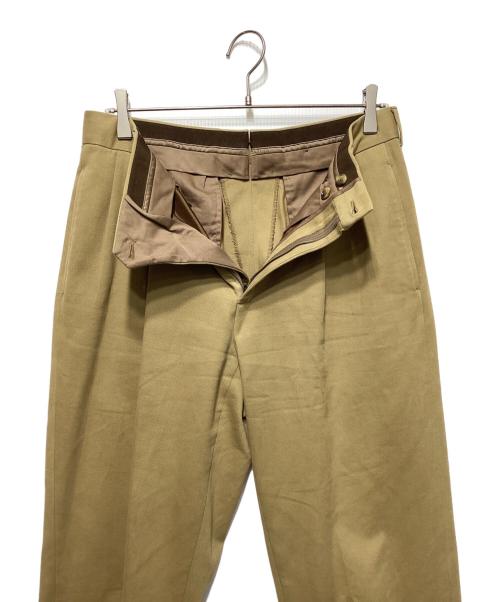 CARUSO（カルーゾ）CARUSO (カルーゾ) 2タックコットンスラックスパンツ ベージュ サイズ:無しの古着・服飾アイテム