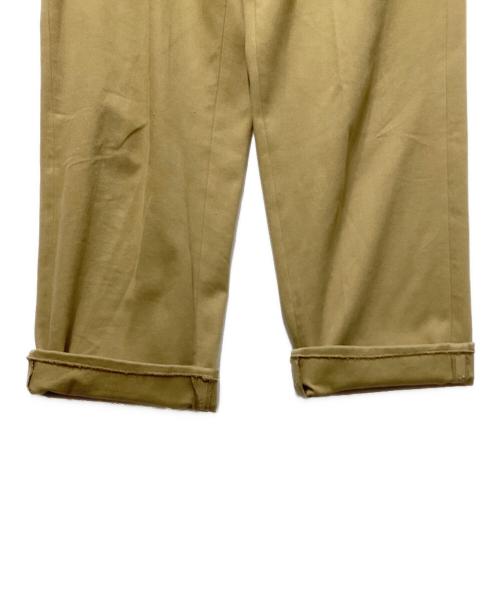 CARUSO（カルーゾ）CARUSO (カルーゾ) 2タックコットンスラックスパンツ ベージュ サイズ:無しの古着・服飾アイテム