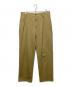 CARUSO（カルーゾ）の古着「2タックコットンスラックスパンツ」｜ベージュ