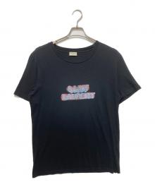 Saint Laurent Paris（サンローランパリ）の古着「Neon T-Shirt」｜ブラック