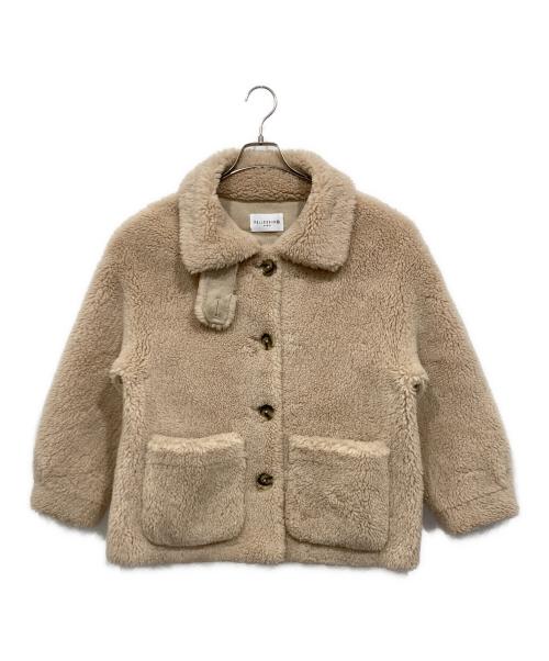 PELLESSIMO（ペレッシモ）PELLESSIMO (ペレッシモ) ボアジャケット ベージュ サイズ:Mの古着・服飾アイテム
