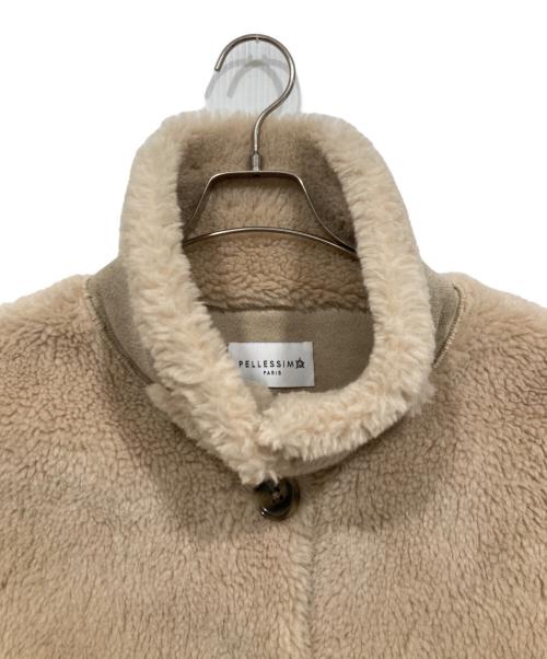 PELLESSIMO（ペレッシモ）PELLESSIMO (ペレッシモ) ボアジャケット ベージュ サイズ:Mの古着・服飾アイテム