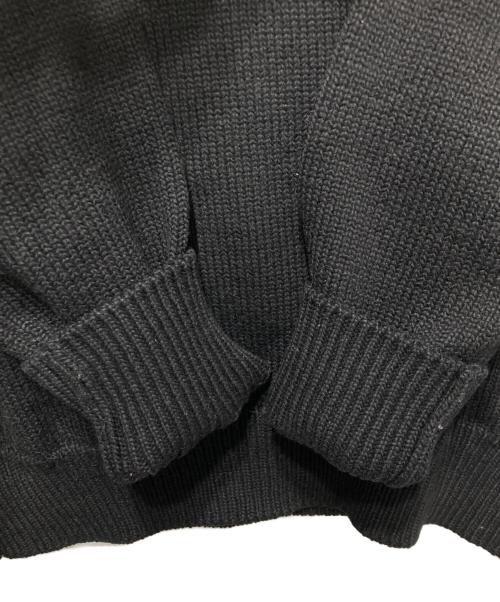 AURALEE（オーラリー）AURALEE (オーラリー) FELT WOOL YARN KNIT V-NECK P/O ブラック サイズ:5の古着・服飾アイテム