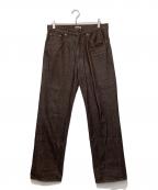 AURALEEオーラリー）の古着「HARD TWIST DENIM 5P PANTS」｜ブラウン