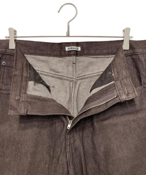 AURALEE（オーラリー）AURALEE (オーラリー) HARD TWIST DENIM 5P PANTS ブラウン サイズ:32の古着・服飾アイテム