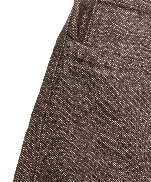 AURALEE（オーラリー）AURALEE (オーラリー) HARD TWIST DENIM 5P PANTS ブラウン サイズ:32の古着・服飾アイテム
