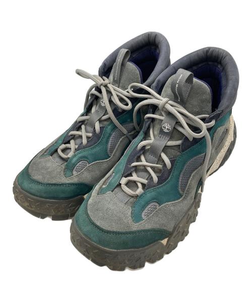 Timberland（ティンバーランド）Timberland (ティンバーランド) WHITE MOUNTAINEERING (ホワイトマウンテ二アニング) 'MOTION SCRAMBLE MID グレー×グリーン サイズ:28の古着・服飾アイテム